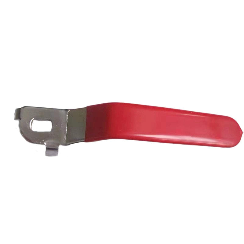 [Australia - AusPower] - 2 Pcs Red Valve Handle Hole Size 6x10mm,Hole Thickness 2.5mm,Total length 120mm（6x10x2.5mm） 2 Pcs 