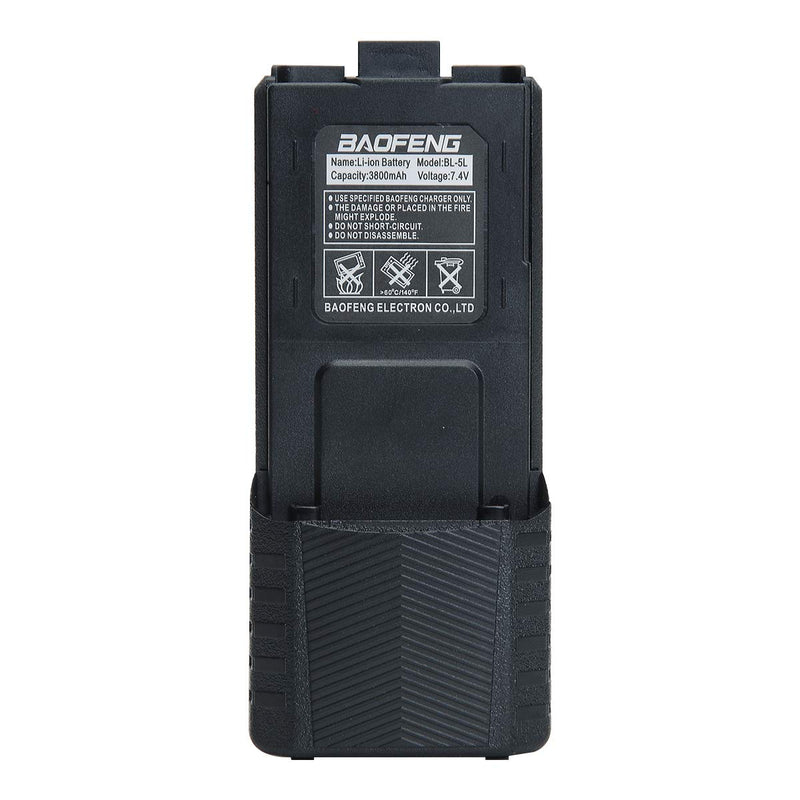 [Australia - AusPower] - BAOFENG, Airiton BL-5L 3800mAh Extended Battery Rechargeable Battery Compatible with BAOFENG UV-5R BF-8HP UV-5RX3 RD-5R UV-5RTP UV-5R+ UV-5X3 Two Way Radio (3800mAh Battery) 