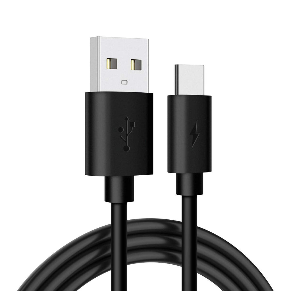 [Australia - AusPower] - USB Type C Cable 6.6 ft Fast Charger Charging Cable Cord Compatible with Samsung Galaxy S8 S9 S10 S10+ S20 Note 10 Note 9 Note 8 Plus A10 A11 A20 A51 V30 V20 G6, LG V30 G6 G5 V20 V50 V40 G8 (Black) 