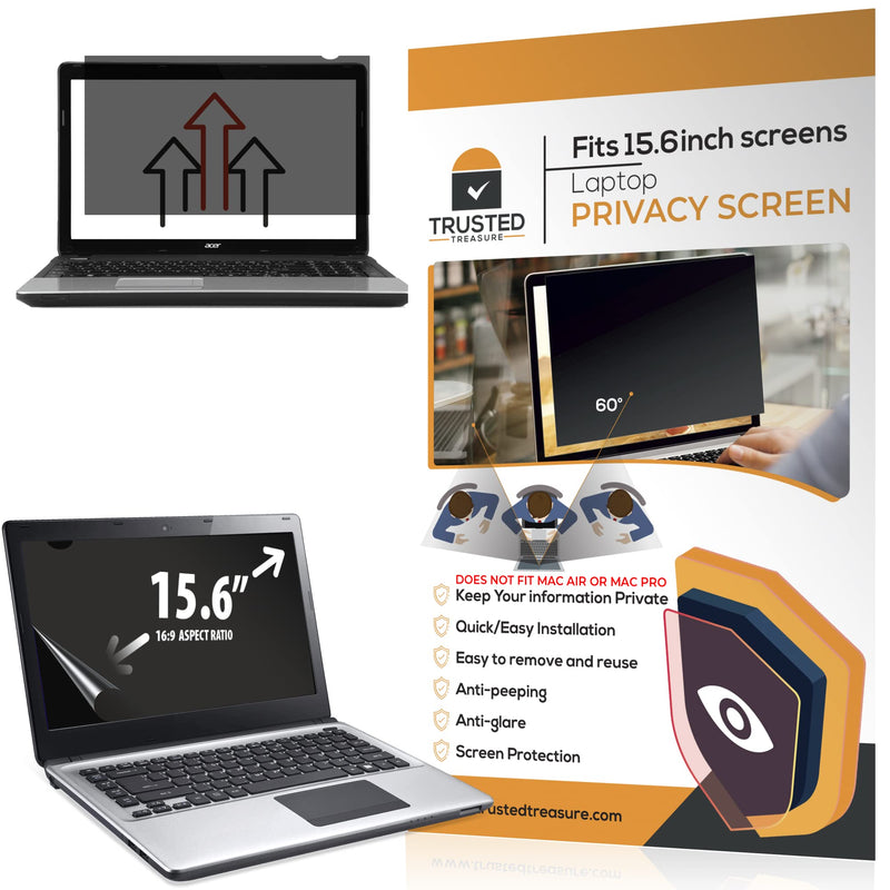 [Australia - AusPower] - Laptop Privacy Screen 15.6 inch - Our Privacy Screen Laptop Fits 15.6 inch Screens 16:9 Ratio - Protect Your Private Information While at Work or in Public  - Anti Glare Screen Protector 15.6 Inch Screen 