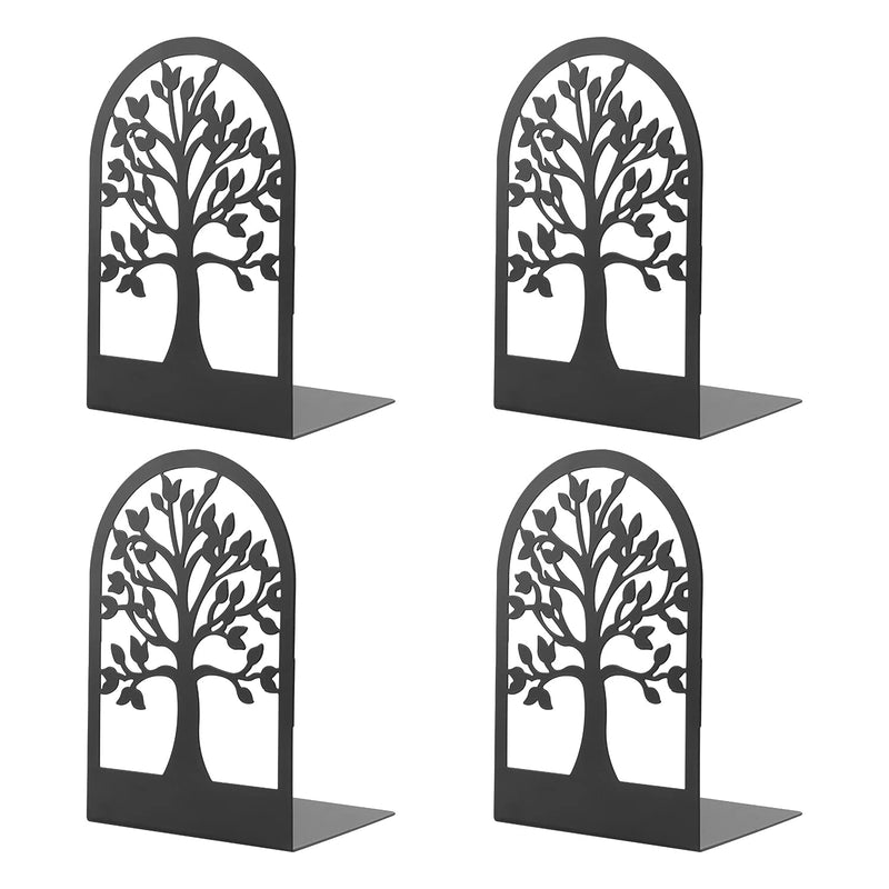 [Australia - AusPower] - MSDADA Bookends, Premium Book Ends for Shelves, Non Skid Metal Heavy Duty Bookend for Heavy Books, Book Ends for Home Office Decorative, Abstract Art Design Book Stopper Holder Supports (2pair) 2 