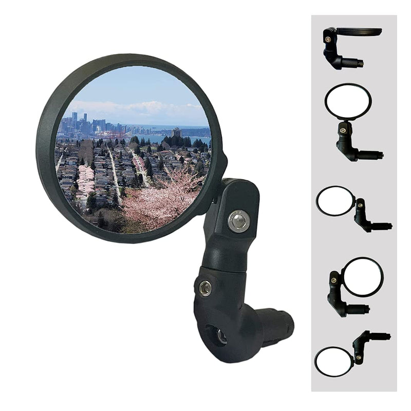 [Australia - AusPower] - **2022 NEW** Hafny Multi-Adjustable Bar End Bike Mirror, HD Safe Blast-Resistance Glass Cycling Mirror, E-bike Mirror, Bicycle Rearview Mirror, HF-M952B-FR08 (Anti-glare Blue Glass) 