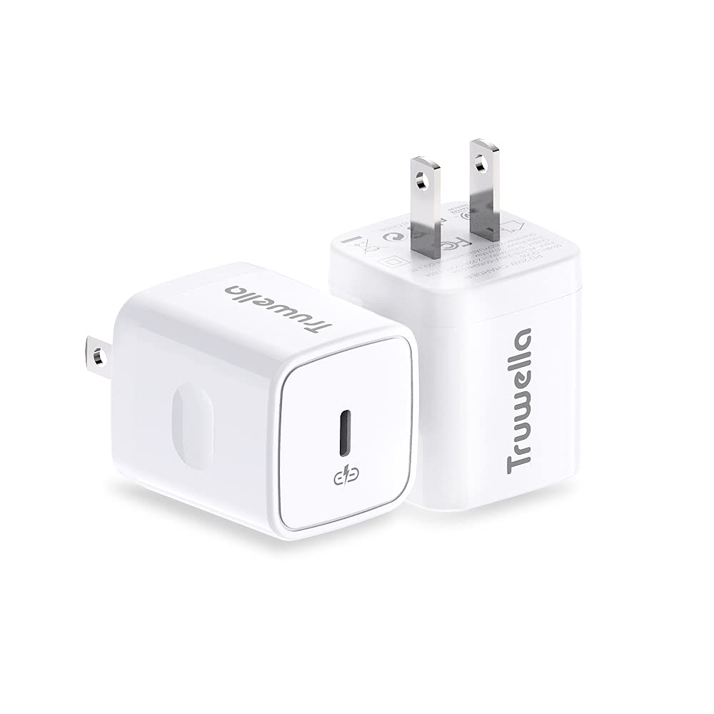 [Australia - AusPower] - USB C Fast Wall Charger, Turwella 20W iPhone Fast Charger Block Type C Wall Charger Plug with PD 3.0 Power Adapter Compatible with iPhone 12/12 Pro Max/ 12 Mini/MagSafe/11 Pro Max(2 Pack) 2Pcs 