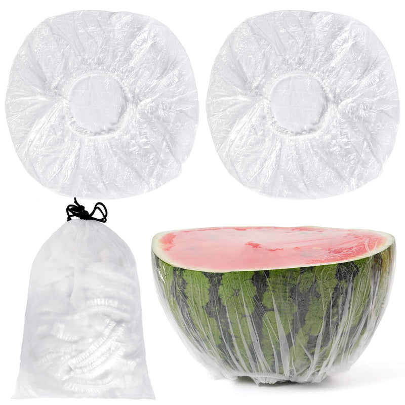[Australia - AusPower] - Elastic Food Storage Covers (100 Covers) - Reusable Stretch Plastic Wrap Bowl Covers – Transform Dishes, Aluminum Cans or Cooking Pans into Food Storage Containers 
