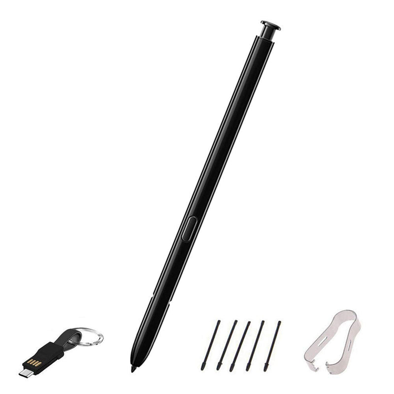 [Australia - AusPower] - Replacement Galaxy Note 20 Pen (Without Bluetooth),Stylus Pen Touch S Pen for Galaxy Note 20 Note20 Ultra 5G,+Type C Charger + Nib/(Black) 