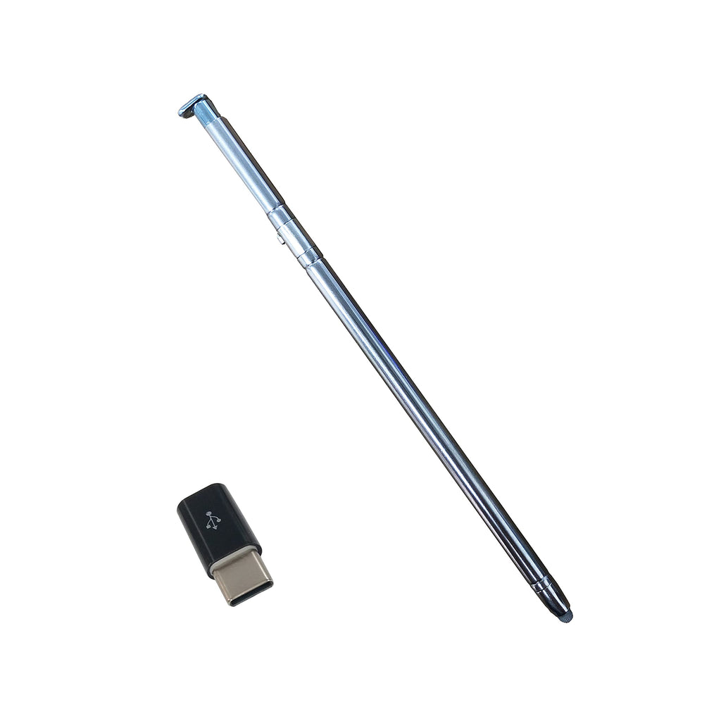[Australia - AusPower] - Blue LCD Touch Screen Stylus Pen Replacement for LG Stylo 6 Q730 6.8" Q730AM Q730TM Q730MM Q730NM with C-Type Adapter 