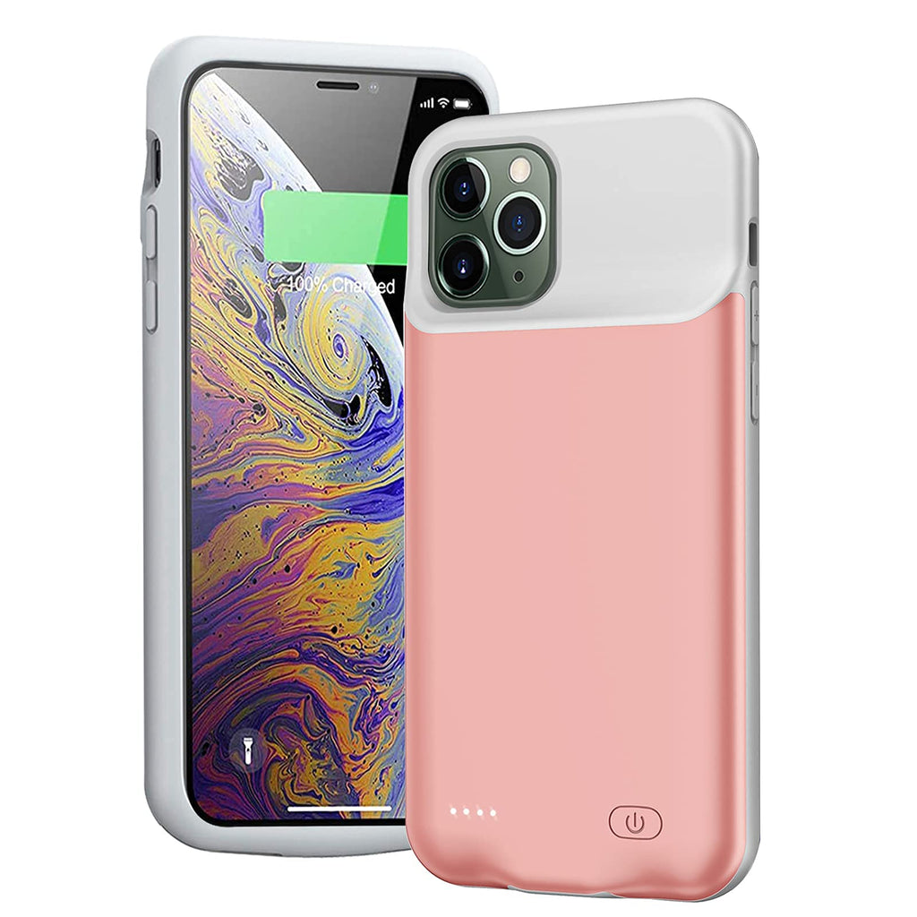 [Australia - AusPower] - Battery Case for iPhone 11 Pro, 7000mAh Ultra-Slim Portable Charger Case Rechargeable Battery Pack Charging Case Compatible with iPhone 11 Pro (5.8 inch)-Pink Pink 