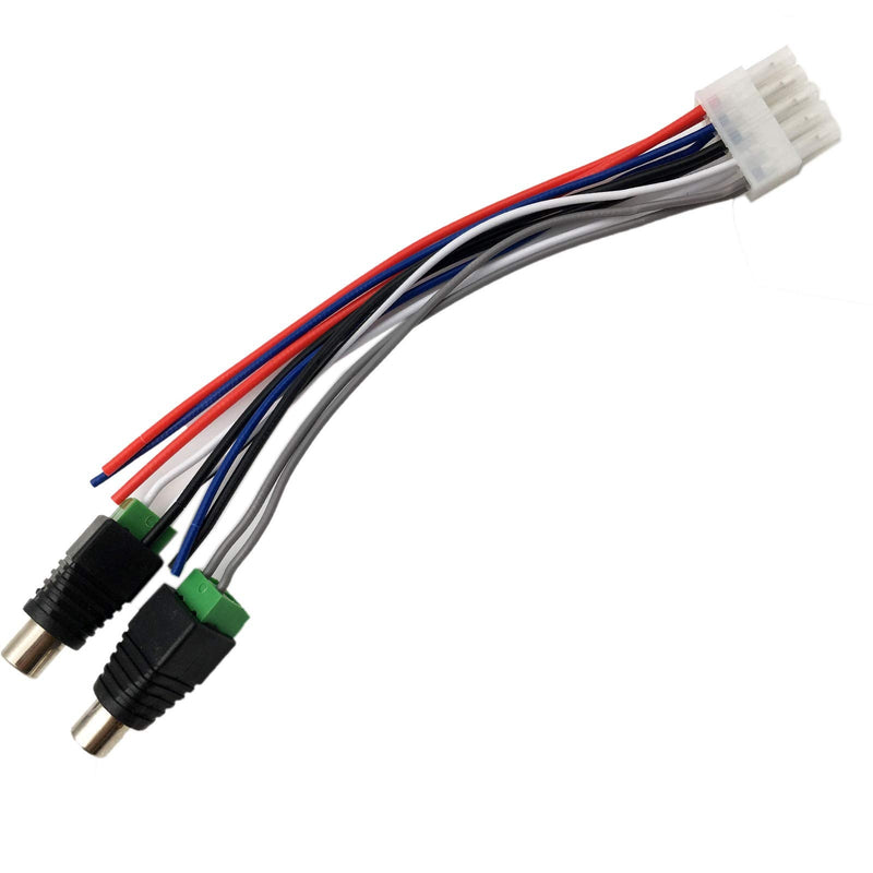 [Australia - AusPower] - Aokus 1pc Power Input Speaker Wire Harness 10 Pin Plug RCA Compatible with Dual TBX10A Amplifier 