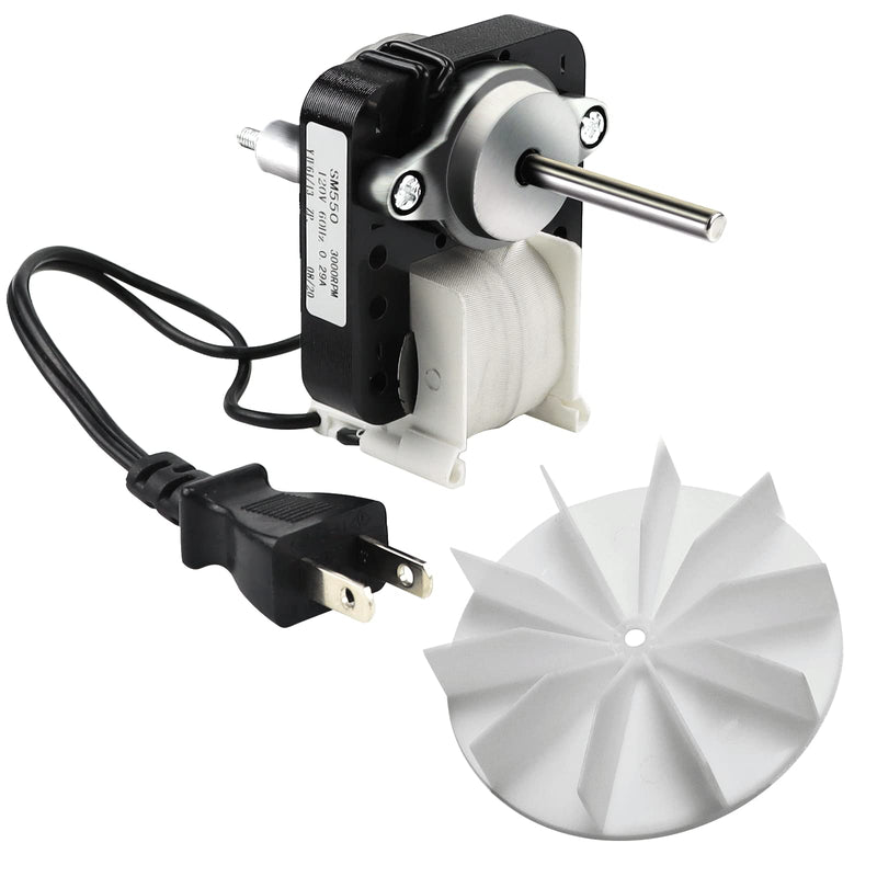 [Australia - AusPower] - Universal Bathroom Vent Fan Motor SM550 Electric Motors Kit 50CFM 120V 3000 RPM Replace EM550 C01575 EM750 65100 VFM100 by Fetechmate 