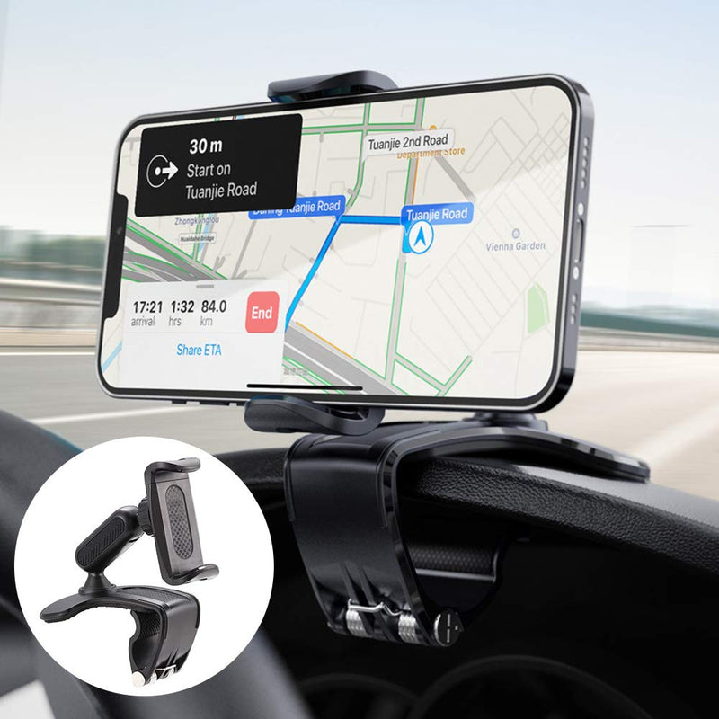 [Australia - AusPower] - JSCARLIFE Car Phone Mount Car Accessories for Women, Car Phone Holder for Dashboard Rotation Dashboard Car Phone Holder Multi Purpose Cell Phone Clip Mount Stand Suitable for 4 to 7 inch Smartphones 