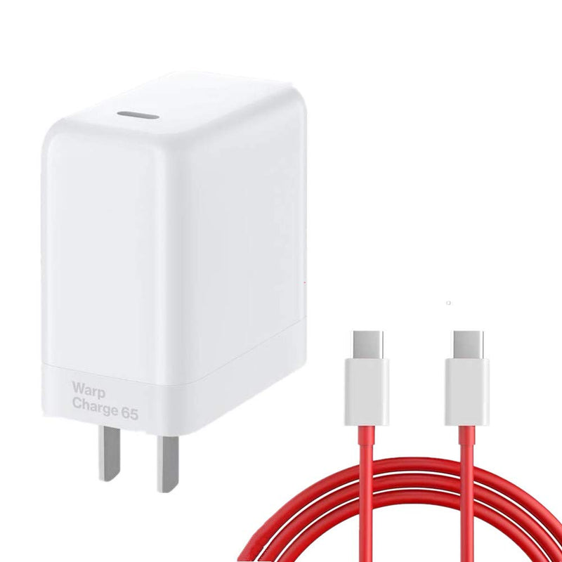 [Australia - AusPower] - Warp65 65W Warp Wall Charger Adapter 10V6.5A for OnePlus 9 9 Pro 8T 8T Cyberpunk 2077 Nord, Warp30 Charger for OnePlus 8 Pro 8 7T 7T Pro 7T Pro Mclaren 7 Pro 6T Mclaren with 2m Dual Type-C Warp Cable 