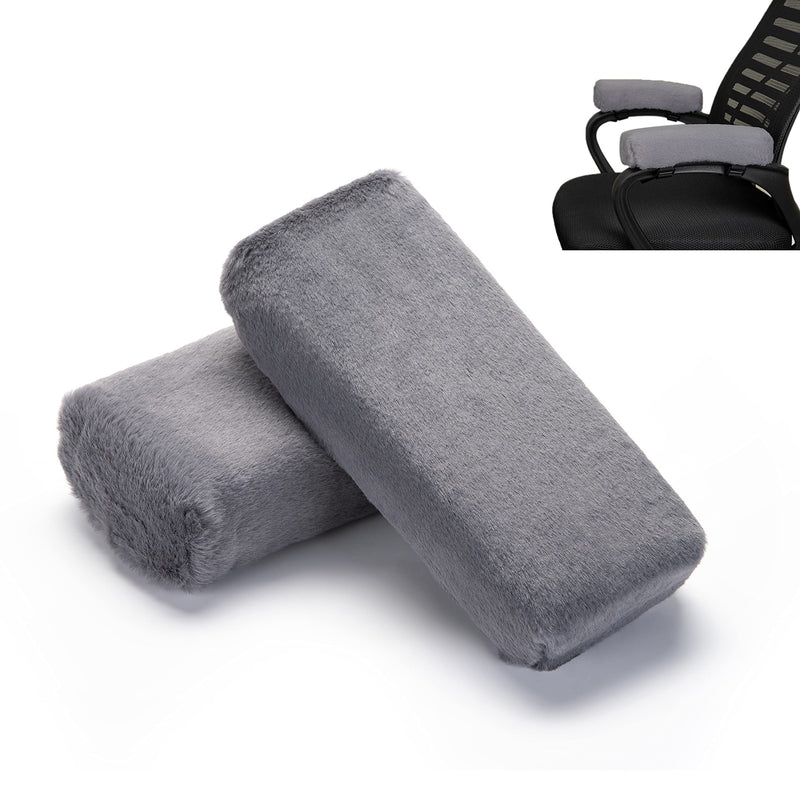 [Australia - AusPower] - Kakieagle Armrest Pad Memory Foam Chair Armrest Cushion, Comfortable Home Office Game Chair Cushion, Adjustable and Washable Elbow Support Decompression (2 Packs)(Dark Gray) Dark Gray 