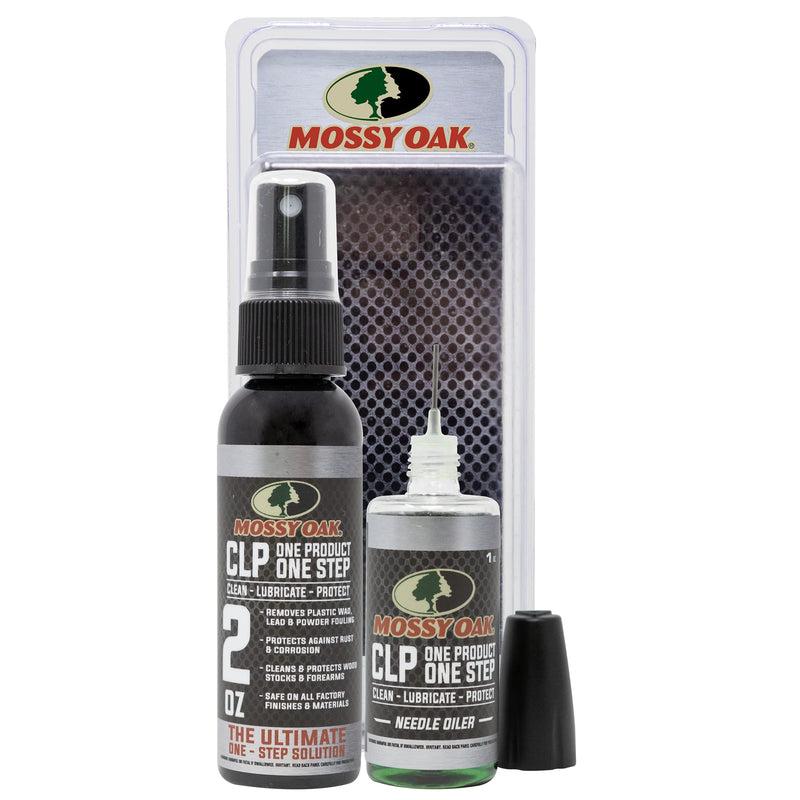 [Australia - AusPower] - Mossy Oak Gun Oil Combo Kit | Cleaner, Lubricant, & Protectant [CLP] | One-Step Gun Cleaner and Gun Oil Lubricant | 2oz. Fine Mist Pump Sprayer & 1 oz. Needle Oiler of CLP Gun Cleaner and Lubricant 