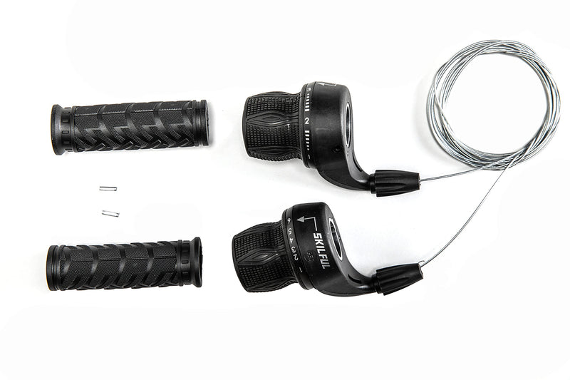 [Australia - AusPower] - MEGHNA Bicycle Bike Cycle Speed Lever Twist Shifter Lever 6-Speed 7-Speed Grip Shift Mountain Bike Gear Grip Shift(Pair) 