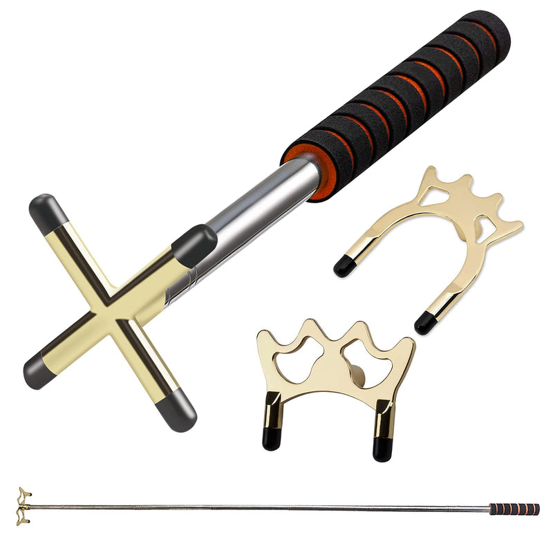 [Australia - AusPower] - Sarybei Retractable Pool Cue Stick with 3 Style Replaceable Bridge Head That Provide Bridge Play at Every Conceivable Angle 