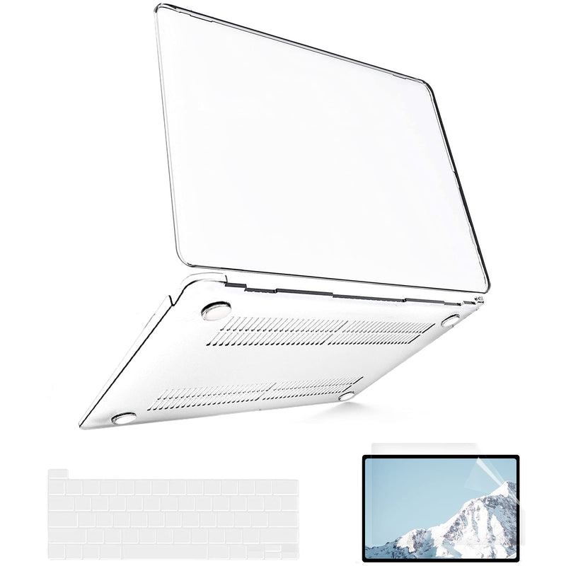 [Australia - AusPower] - B BELK Compatible with MacBook Pro 13 inch Case 2020, Clear MacBook Pro Case 2021-2016 A2338 M1 A2289 A2251 A2159 A1989 Touch Bar, Laptop Plastic Hard Shell + Screen Protector + 2 Keyboard Covers 