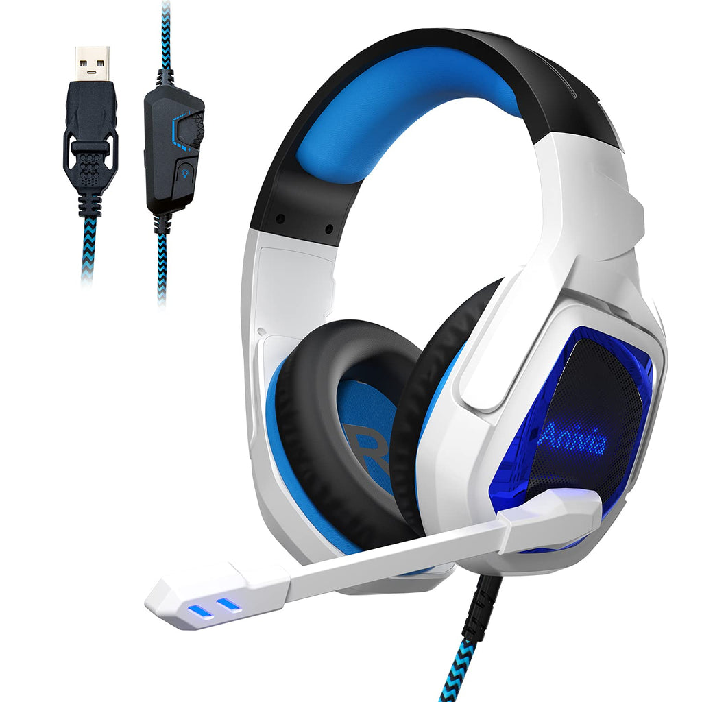 [Australia - AusPower] - 7.1 Virtual Surround Sound USB Gaming Headset with Stereo Microphone for PC Computer Laptop Desktop 