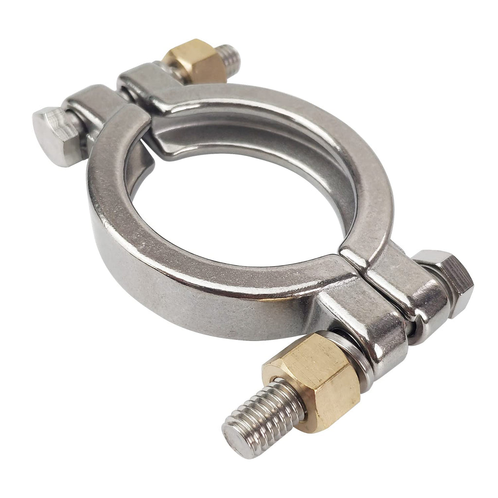 [Australia - AusPower] - LOZOME High Pressure Sanitary Clamp Bolted Tri Clamp Clover Stainless Steel 304 (Tri Clamp: 2 Inch) Tube Fittings Connection Tri Clamp: 2 inch 