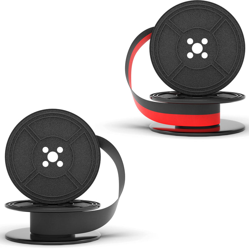 [Australia - AusPower] - Inkvo Twin Spool Typewriter Ribbon - Combo Pack - Red and Black Ink - Fresh Ink Replacement - Compatible with Smith Corona, Royal, Remmington, Underwood, Brother, Olivetti, Olympia, Adler and More 