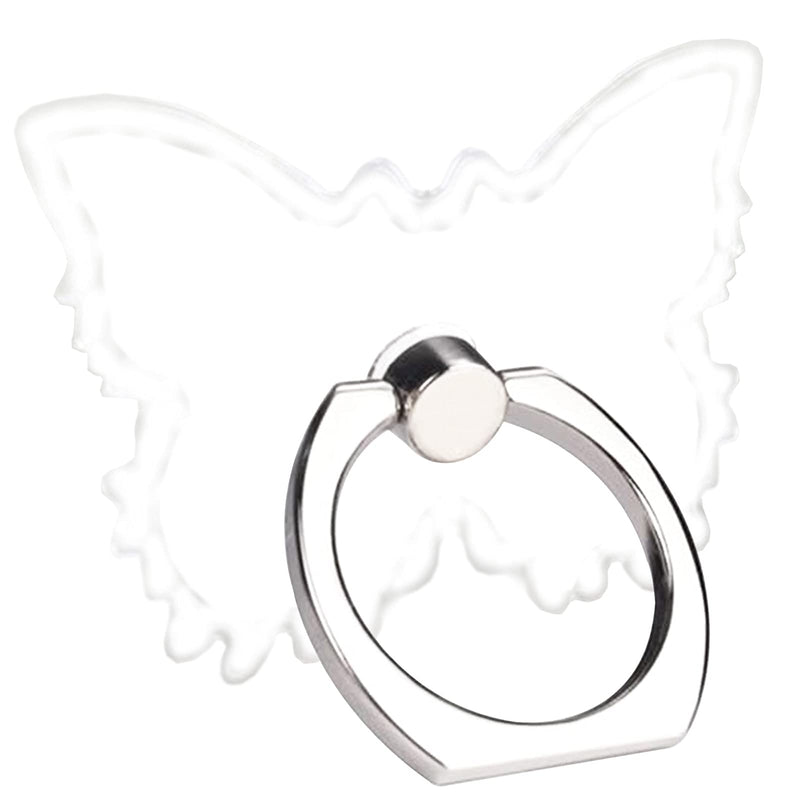 [Australia - AusPower] - TACOMEGE Transparent Clear Butterfly Phone Ring Grips Holder, Finger Ring Stand for Cell Phone Tablet Case 