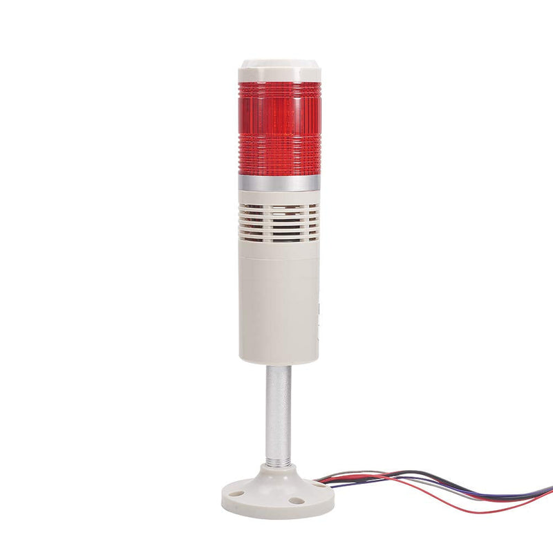 [Australia - AusPower] - Bettomshin TB50-1W-D-J Warning Light Bulb Flashing Bright Signal Alarm Tower Lamp Buzzer Sound Red 90db DC24V 3W 1pcs 