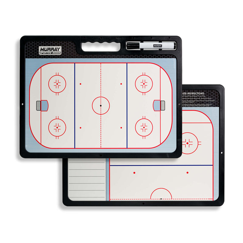 [Australia - AusPower] - Murray Sporting Goods Premium Coaches Clipboard | Double-Sided Dry Erase Marker Board for Basketball, Baseball, Soccer, Football, Hockey (Marker Included) 