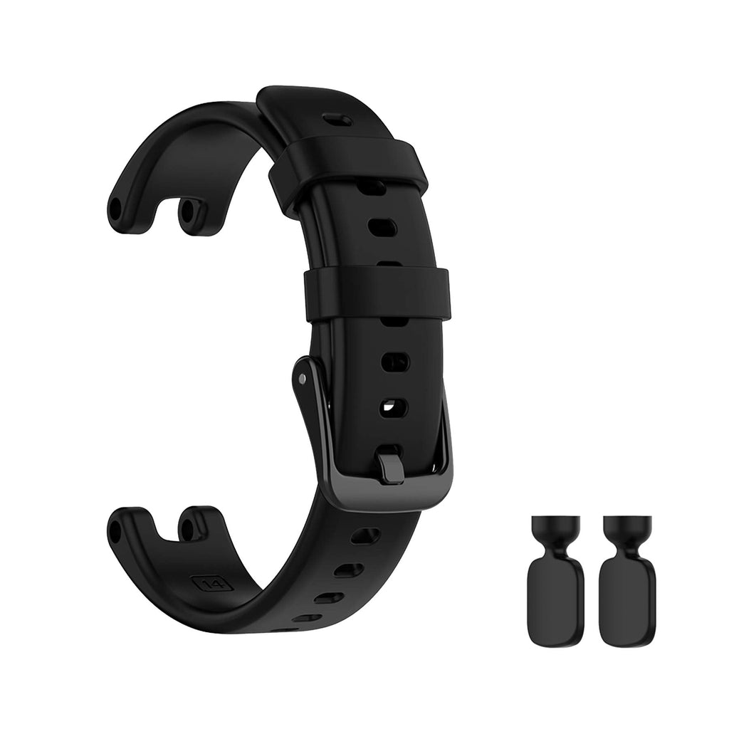 [Australia - AusPower] - LDFAS Compatible for Garmin Lily Band, Silicone Replacement Accessory Women Watch Strap Compatible for Garmin Lily Smartwatch, Black 