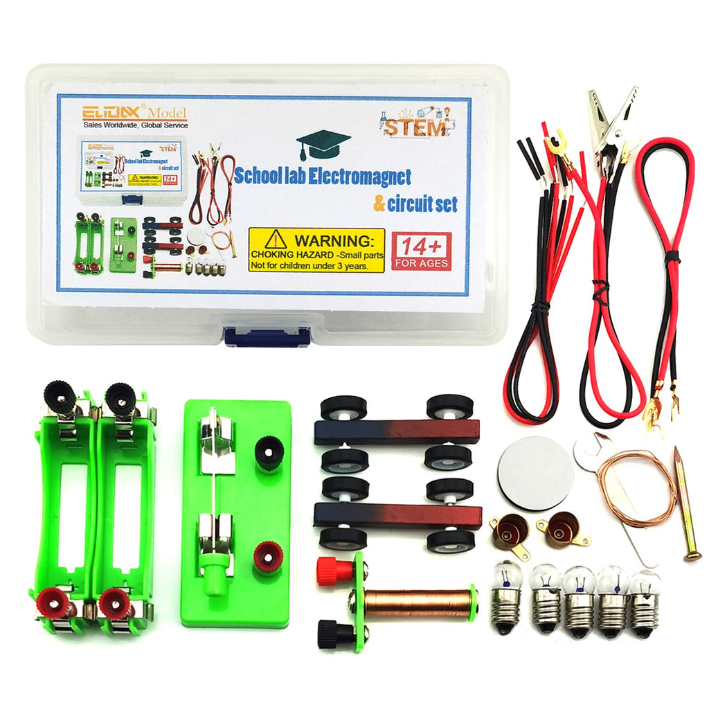 [Australia - AusPower] - EUDAX DIY Physics Experiment Model Kit Electromagnetic Materials Electromagnet and Basic Electricity Discovery Circuit for School Lab Creative Educational Science Projects Teaching Equipment 