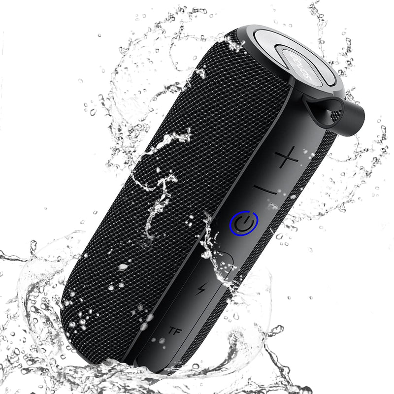[Australia - AusPower] - SANAG Portable Bluetooth Speaker, 360 HD Surround Loud Sound and Deep Bass, 25W Wireless Stereo Dual Pairing, IPX7 Waterproof, Bluetooth 5.0, 24H Playtime for Outdoors, Travel, Home and Party Black 