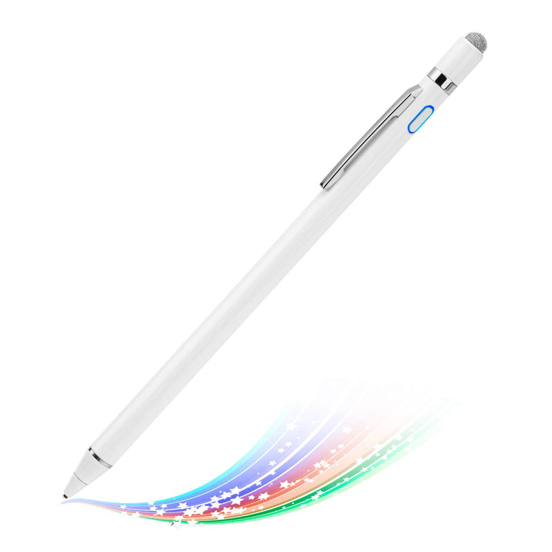 [Australia - AusPower] - Stylus Pen for Samsung Galaxy Tab A7 LTE Pencil, EDIVIA Active Stylus Pen with 1.5mm Ultra Fine Metal Tip Pencil Stylus for Samsung Galaxy Tab A7 LTE Drawing and Sketching Pen,White 
