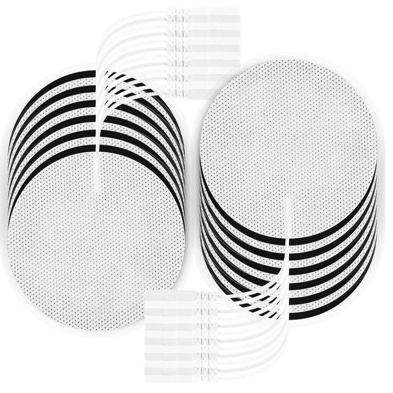 [Australia - AusPower] - LYINIE TENS Unit Pads 3" Round Electrodes - Compatible with Most TENS Machines, Replacement Pads Electrode Patches for Electrotherapy, 20 Count 