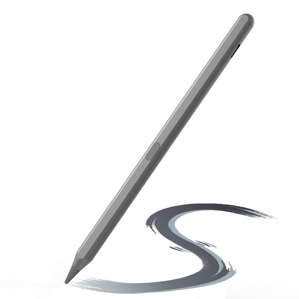 [Australia - AusPower] - Stylus Pencil for iPad 9th Generation, Palm Rejection & Tilt Detection Pen for (2018 and Later) iPad Pro 11 inch/12.9 inch, iPad 8th/7th/6th Gen, iPad Air 4th & 3rd Gen, iPad Mini 5th Gen (Gray) Gray 