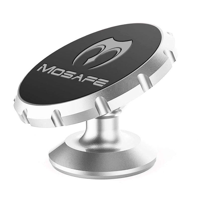 [Australia - AusPower] - Magnetic Phone Car Mount, Mosafe Cradles Holder for Dash Dashboard, 360°Adjustable Magnet Cell Phone Car Accessories Kits Compatible with iPhone, Samsung, LG, GPS, Smartphone(Silver) Silver 