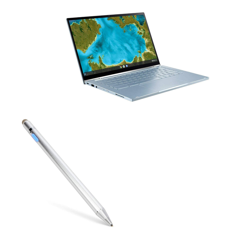[Australia - AusPower] - BoxWave Stylus Pen for ASUS Chromebook Flip C433 (Stylus Pen by BoxWave) - AccuPoint Active Stylus, Electronic Stylus with Ultra Fine Tip for ASUS Chromebook Flip C433 - Metallic Silver 