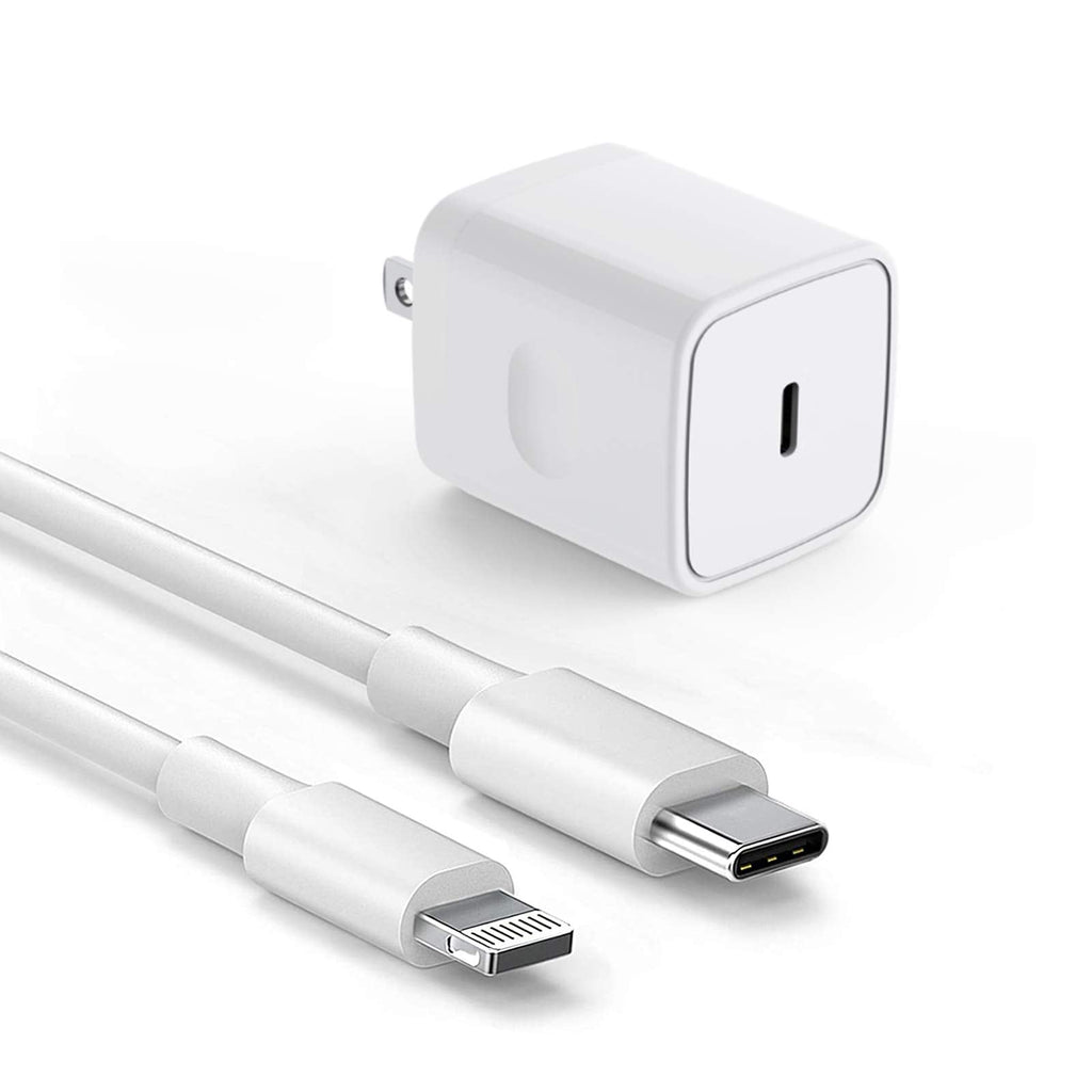 [Australia - AusPower] - USB C Charger,iPhone Fast Charger【Apple MFi Certified】20W PD Fast Type C Wall Charger USB-C Power Adapter with 6.6 ft USB C to Lightning Cable for iPhone 13/13 Pro/12 Pro/12 Pro Max/11/XS/XR/X/8/iPad 