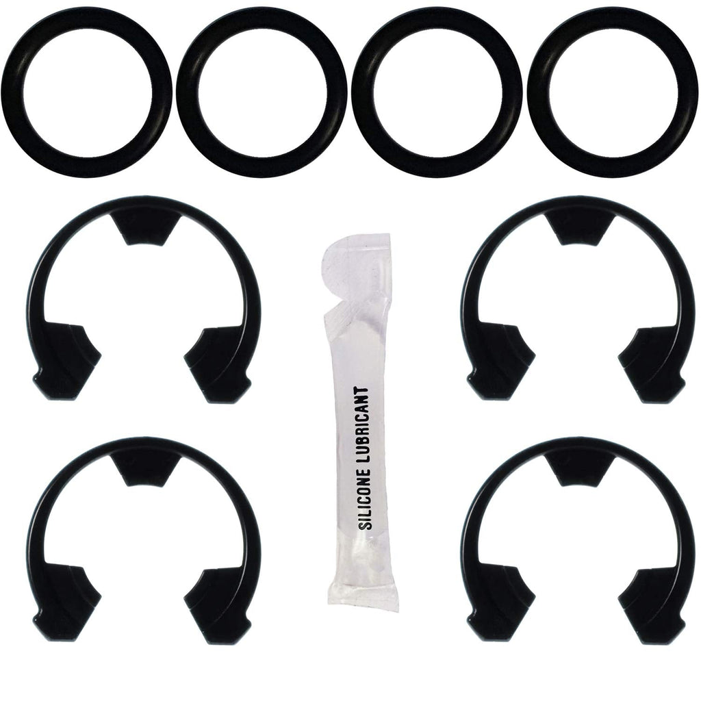 [Australia - AusPower] - Water Softener Clip and O-Ring Kit - Authentic OEM Parts - 7337571 and 7337563 Kit Bundle - Includes 4 each of clip 7116713 and O-ring 7170288 plus 1 gram silicone o-ring lubricant 