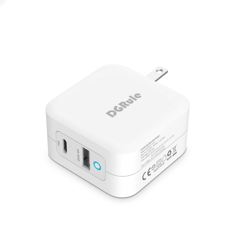 [Australia - AusPower] - 65W PD Charger, USB C Charger for MacBook Pro, PD 3.0 GaN Fast Charging Wall Charger Adapter with Foldable Plug for MacBook Air iPad Pro iPhone 12 Mini Pro Max XS XR Galaxy S20 