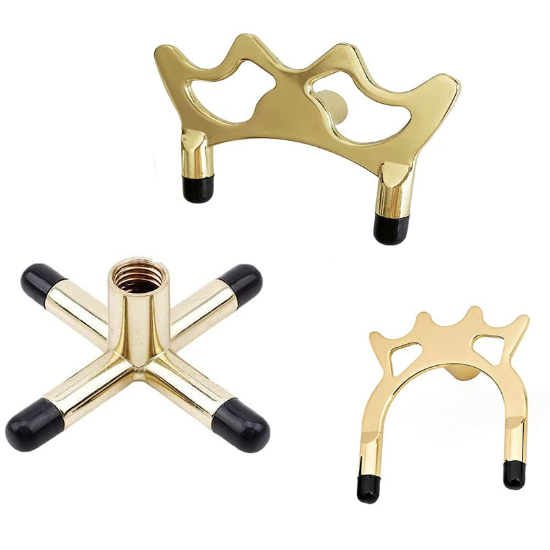 [Australia - AusPower] - VANLAN Billiards Pool Cue Stick Brass Bridge Head, Billiards Pool Cue Accessory High +Low+X Brass Bridge Head 