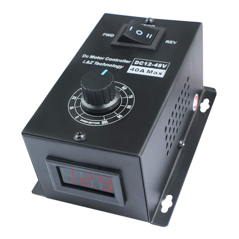 [Australia - AusPower] - L&Z DC Motor Speed Controller PWM 12-48V 40A Brush Motor Adjustment Control Module 1200W 25kHZ 