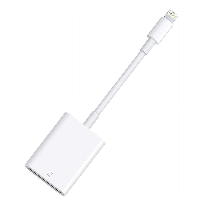 [Australia - AusPower] - Apple MFi Certified Lightning to SD Card Camera Reader for iPhone iPad, Veetone SD Card Reader Memory Card Reader Trail Camera Viewer SD Card Adapter for iPhone 12/11/XS/XR/X/8/7/iPad, Plug and Play One Slot 
