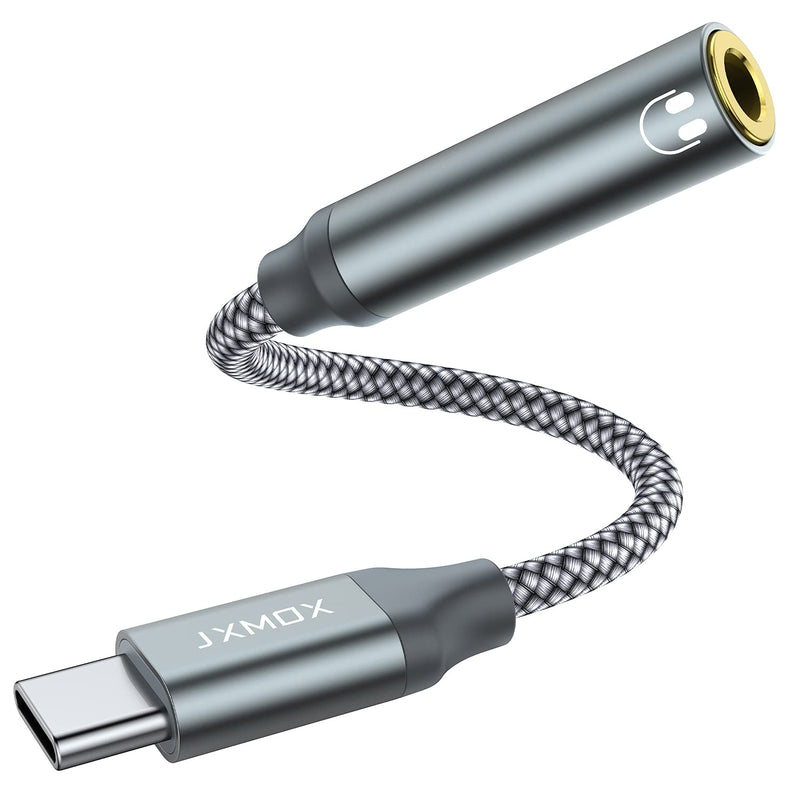 [Australia - AusPower] - JXMOX USB Type C to 3.5mm Headphone Jack Adapter,Audio Adapter USB C to Aux Dongle Cable Cord Compatible with Pixel 4 3 2 XL,Samsung Galaxy S21 S20 Ultra S20+ Note 20 10 S10 S9 Plus,ipad Pro/Air 4 