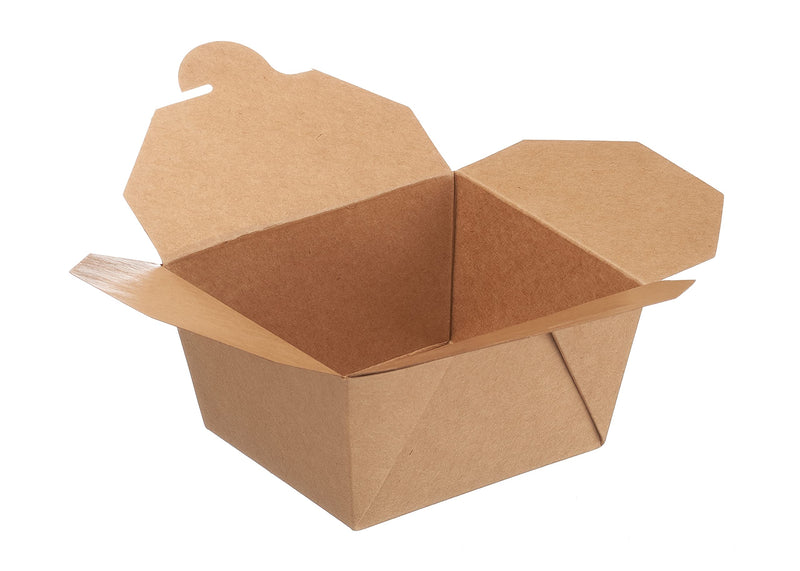 [Australia - AusPower] - Take Out Food Containers 26 oz Kraft Brown Paper Take Out Boxes Microwaveable Leak and Grease Resistant Food Containers - To Go Containers for Restaurant, Catering, Food Truck - Recyclable Lunch Box #1 by EcoQuality (25) 25 