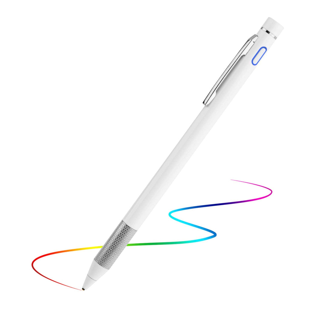 [Australia - AusPower] - Stylus Pencil for Lenovo Yoga C740 15 Inch Pen,Minilabo Touch Screens Active Stylus Digital Pen with 1.5mm Ultra Fine Tip Stylist Pen for Lenovo Yoga C740 15 Inch Drawing and Writing Pencil,White 