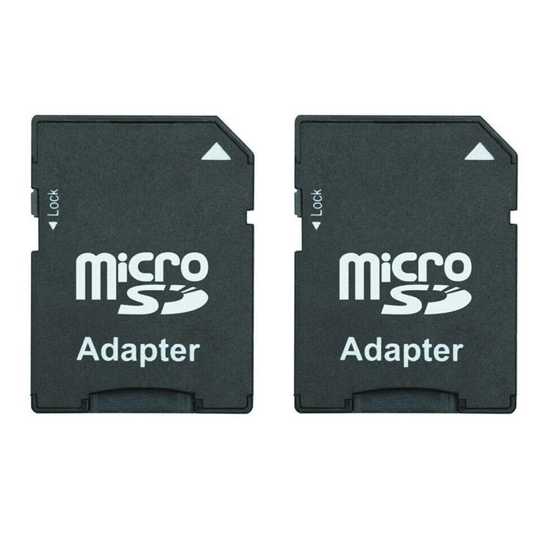 [Australia - AusPower] - Micro SD Card to SD Card Adapter, TF Card Micro SDHC to SD SDHC Adapter Works with Memory Cards for Older Cameras, PDA, Medical Devices (Pack of 2) 