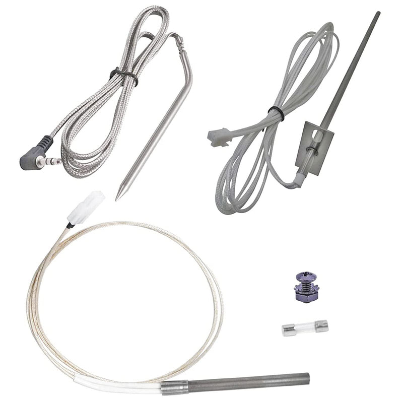 [Australia - AusPower] - DONSIQIZZ Replacement for Camp Chef RTD Temperature Probe Sensor, Hot Rod Ignitor and Meat Probe Part Kit for Camp Chef Wood Pellet Grill Digital Thermostat Parts 