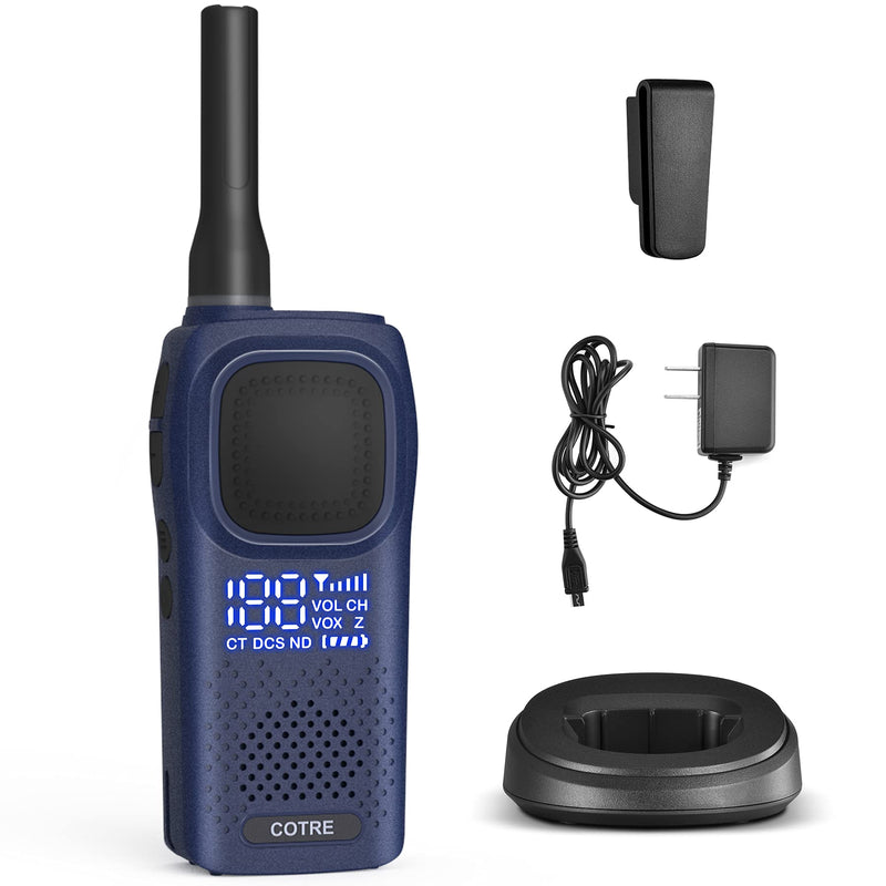 [Australia - AusPower] - COTRE DMR 2 Way Radio - Digital&Analog Business Walkie Talky for Adults, Up to 2W Long Range Walky Talky, Automatic Backlight LED Screen, 30H Stanby Time, 2 Charging Mode 