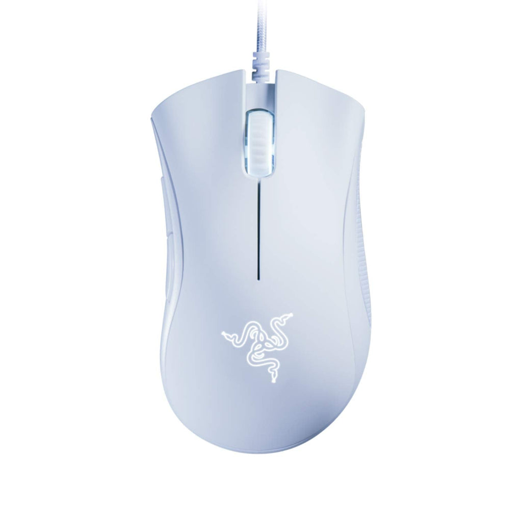 [Australia - AusPower] - Razer DeathAdder Essential (2021) - Wired Gaming Mouse (Optical Sensor, 6400 DPI, 5 Programmable Buttons, Ergonomic Form Factor) White 