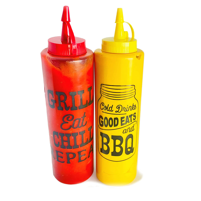 [Australia - AusPower] - Cooking Concepts BBQ Condiment Bottles, 2-ct. Packs 