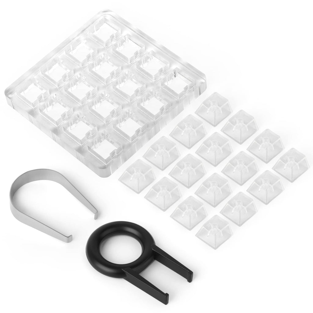 [Australia - AusPower] - RUNJRX Switches Acrylic Tester for Gateron Cherry Invyr TTC Switch Mechanical Keyboard Switches Tester (16 switches) 