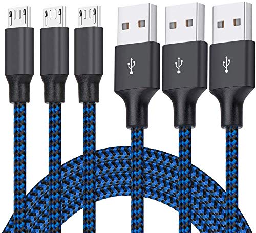 [Australia - AusPower] - Jpinbo [2Pack 4FT] Multi USB Charging Cable,3A 3 in 1 Fast Charger Cord Connector Nylon Braided with Dual Phone/Type C/Micro USB Port Adapter, Compatible with Tablets/Mobile Phone and More（Black+grey） 